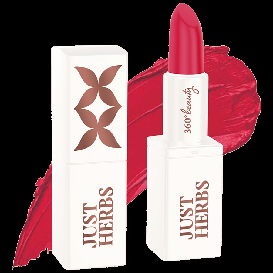 Just Herbs Ayurvedic Lipstick (Half - Size) Creamy Matte Finish