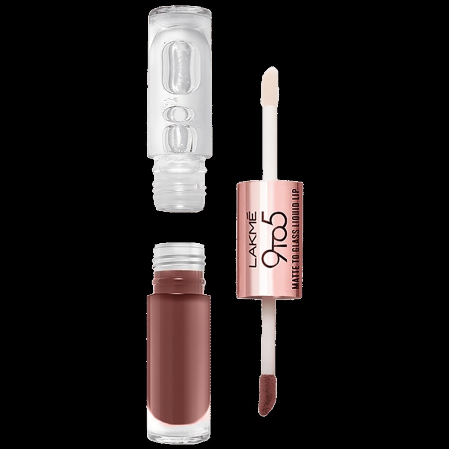 Lakme 9 To 5 Matte To Glass Liquid Lip