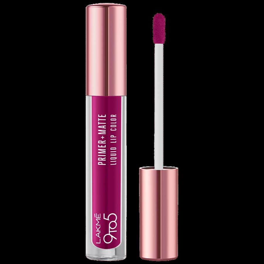 Lakme 9 To 5 Primer + Matte Liquid Lip Colour - Transfer & Smudge-Proof