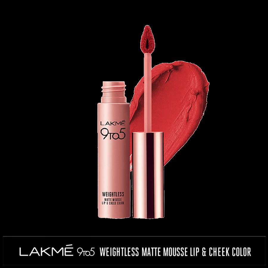 Lakme 9 To 5 Weightless Matte Mousse Lip & Cheek Colour