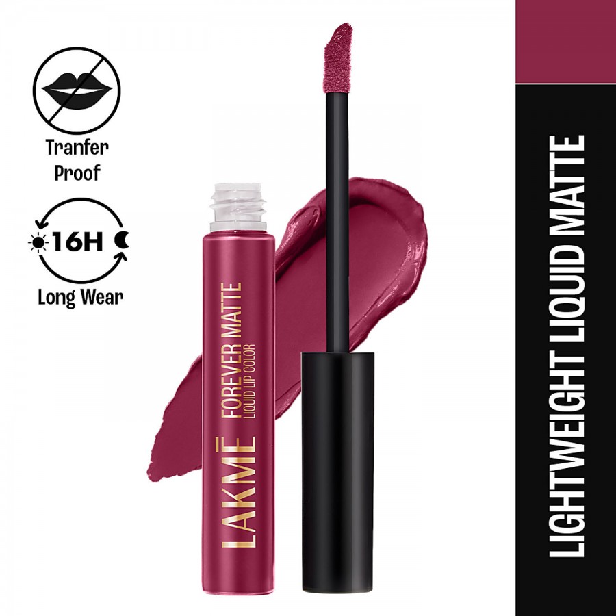 Lakme Forever Matte Liquid Lip Colour - Lightweight