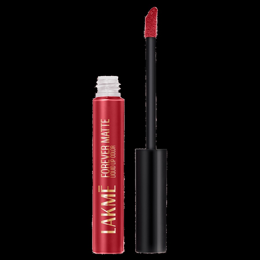 Lakme Forever Matte Liquid Lip Colour - Red Velvet