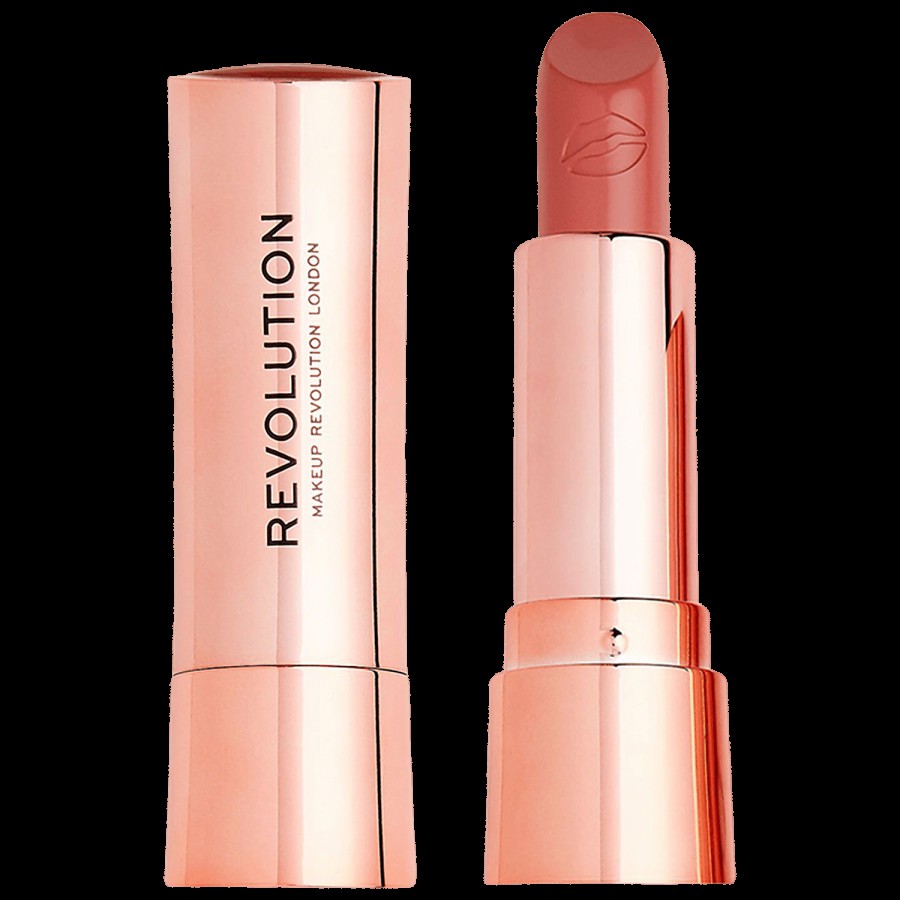 Makeup Revolution Satin Kiss Lipstick - Nude