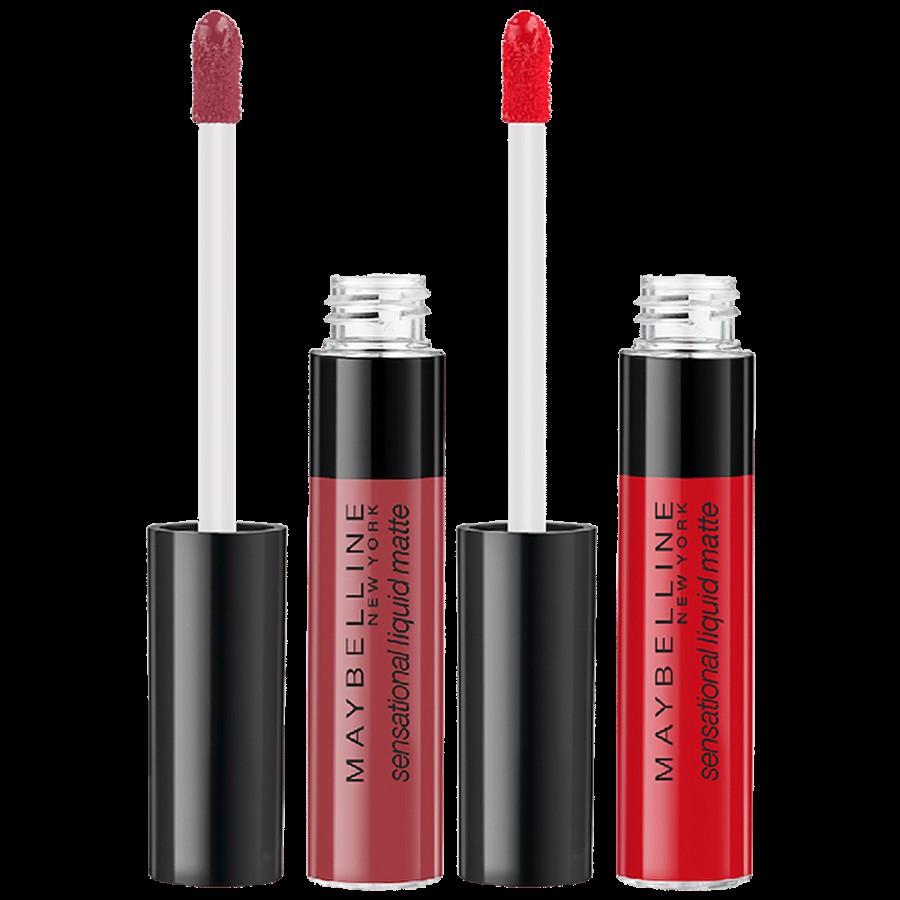 Maybelline New York Sensational Liquid Matte Lipstick - 08 Sensationally Me +