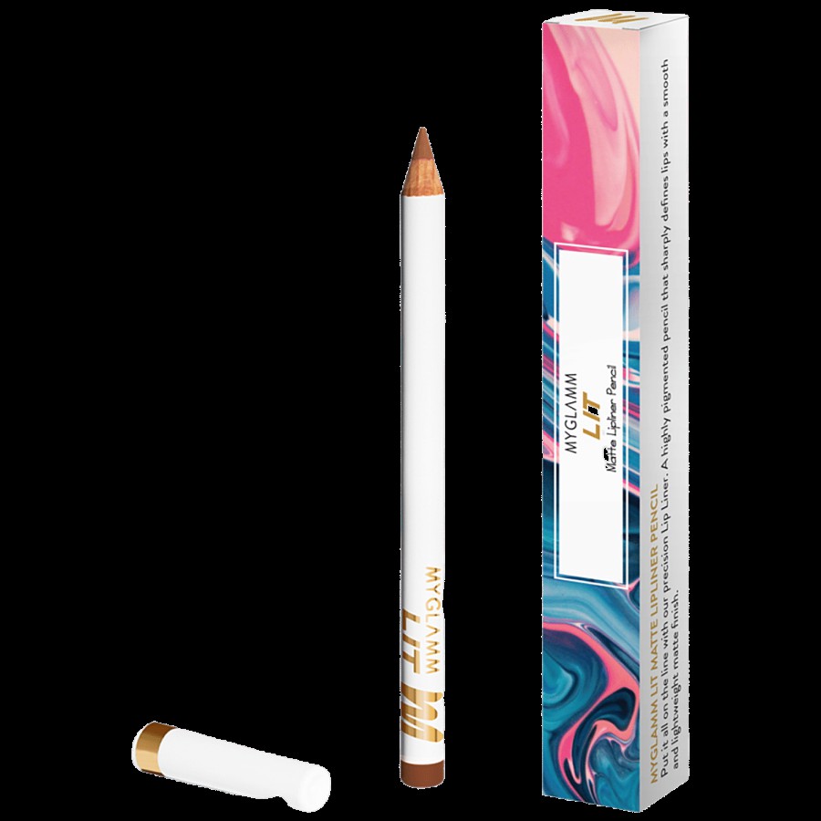 MyGlamm LIT Matte Lipliner Pencil - Blended