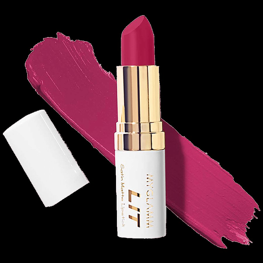 MyGlamm Lit Satin Matte Lipstick - The Affair