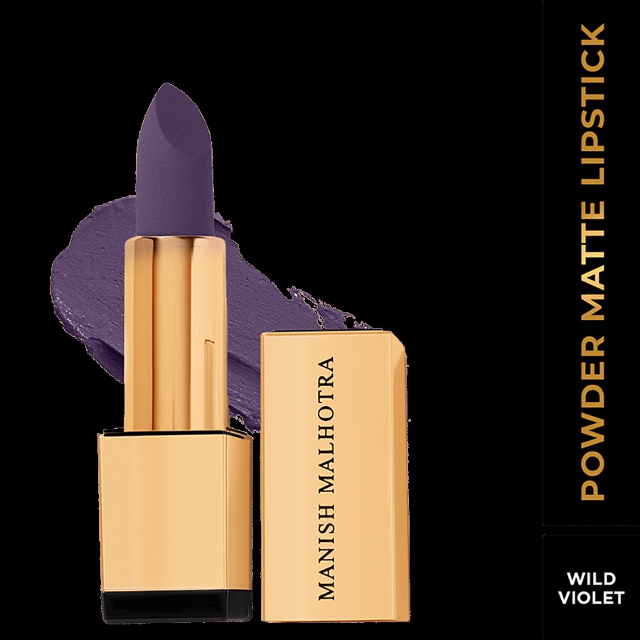 MyGlamm Manish Malhotra Powder Matte Lipstick - Luxurious Finish