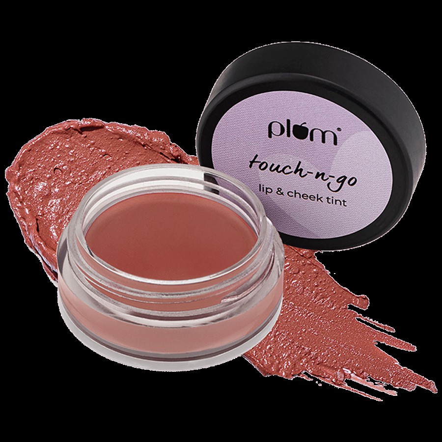 Plum Touch-N-Go Lip & Cheek Tint - Highly Pigmented