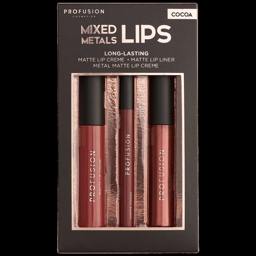 Profusion Cosmetics Mixed Metals Lips - Cocoa