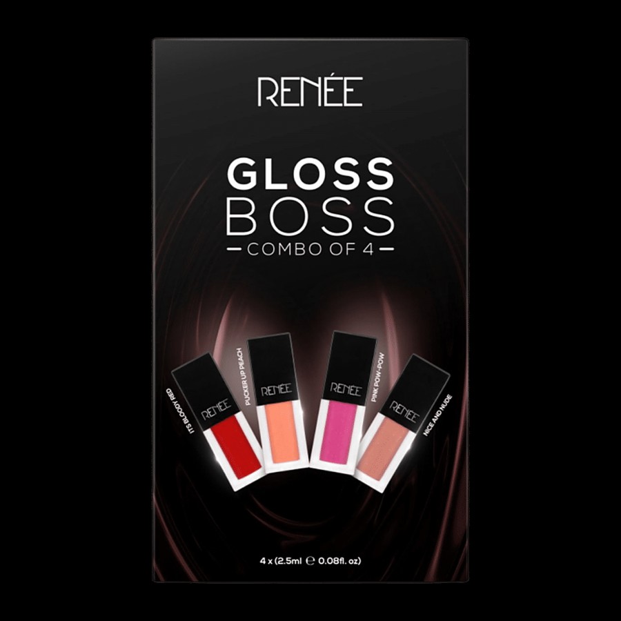 Renee See Me Shine Lip Gloss - Gloss Boss Combo Of 4