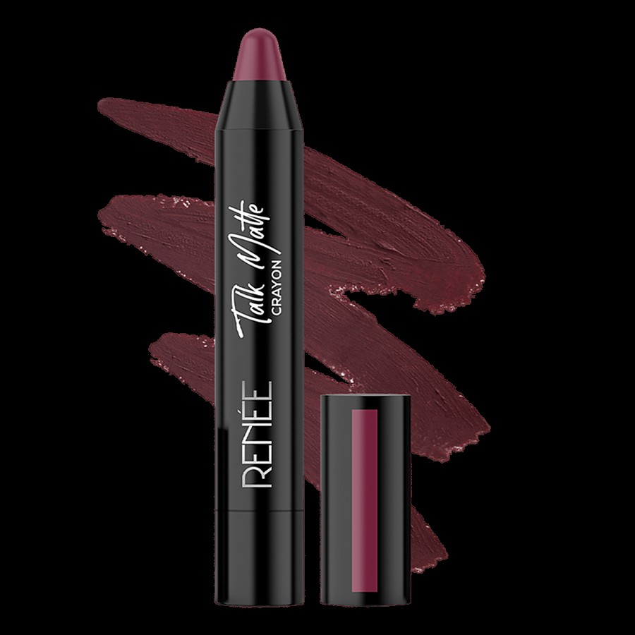 Renee Talk Matte Duo Mauve Melody & Pink Thunder-Enriched with Jojoba Oil Vitamin E & Cocoa Butter Pack of 2