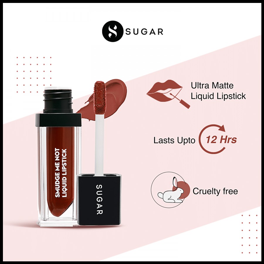 SUGAR Cosmetics Smudge Me Not Liquid Lipstick - Long Lasting