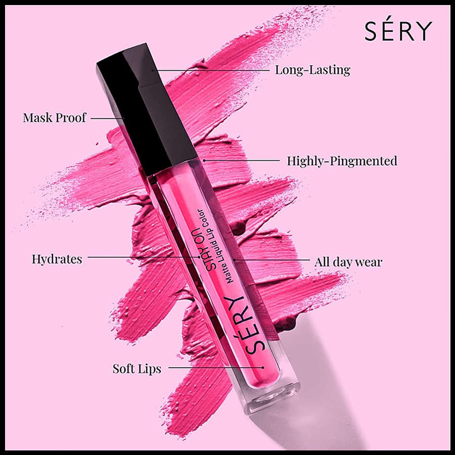 Sery Stay On Matte Liquid Lipstick - Smudge Proof