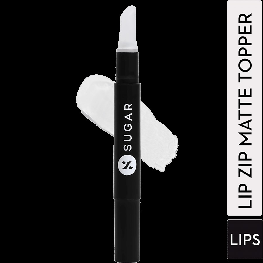 Sugar Cosmetics Lip Zip Matte Topper - Transfer-Proof