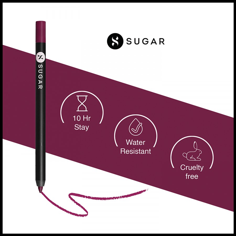 Sugar Cosmetics Lipping On The Edge Lip Liner - Smear-proof & Water-resistant