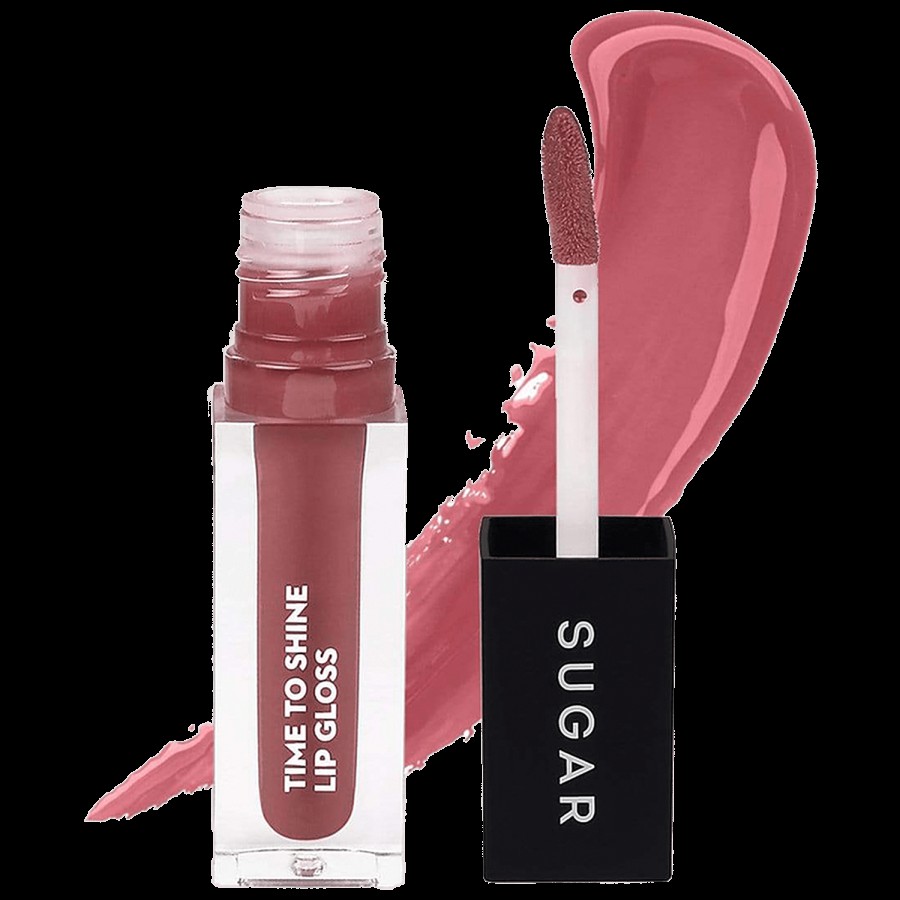 Sugar Cosmetics Time To Shine Lip Gloss - Enriched With Jojoba Oil