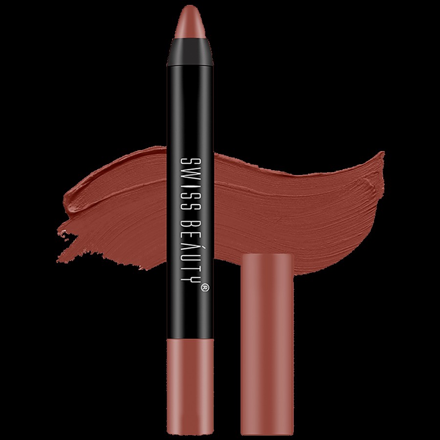 Swiss Beauty Non-Transfer Matte Crayon Lipstick