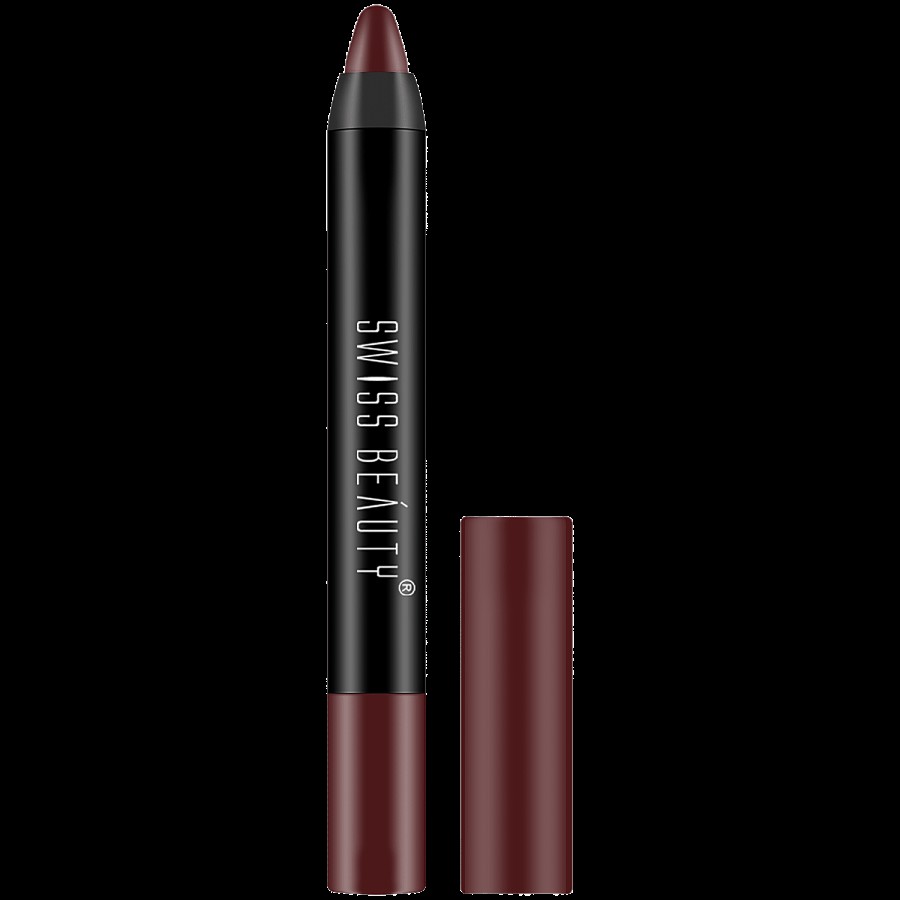 Swiss Beauty Non Transfer Matte Crayon Lipstick