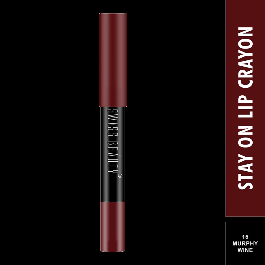 Swiss Beauty Non Transfer Matte Crayon Lipstick