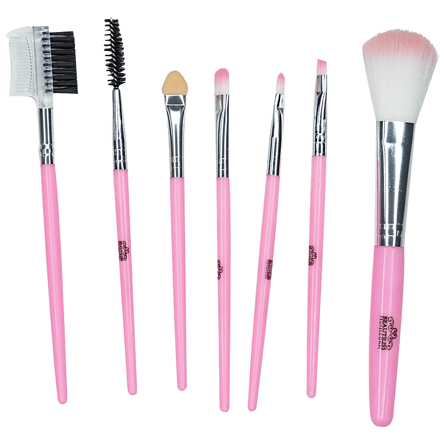 Beautiliss Professional Makeup Brush Set With Faux Leather Bag - High Quality & Durable