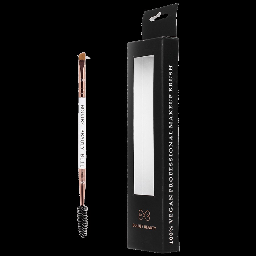 Boujee Beauty Dual-Ended Brow Brush - Helps To Apply & Blend Makeup