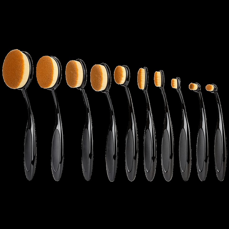 Bronson professional Makeup Brush Set - Oval Shape