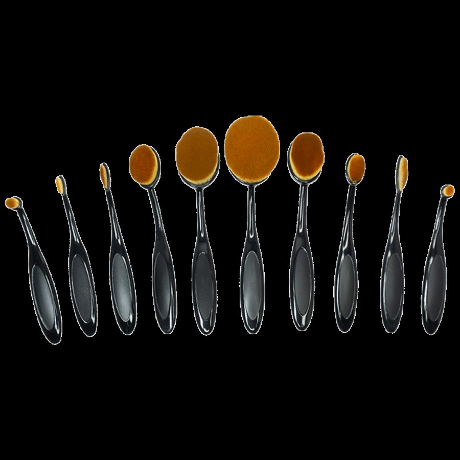 Bronson professional Makeup Brush Set - Oval Shape