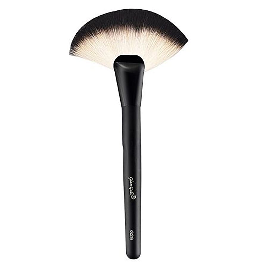 GlamGals Black Fan Brush