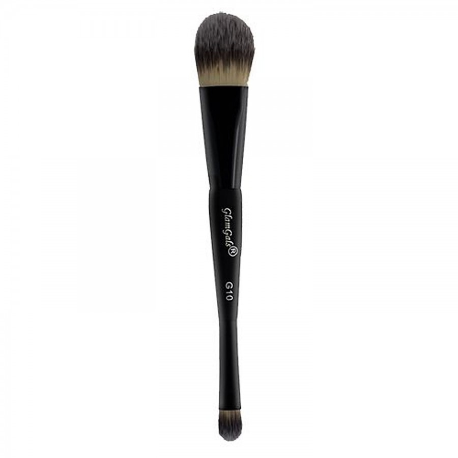 GlamGals Black Double Ended Foundation/Concealer Brush