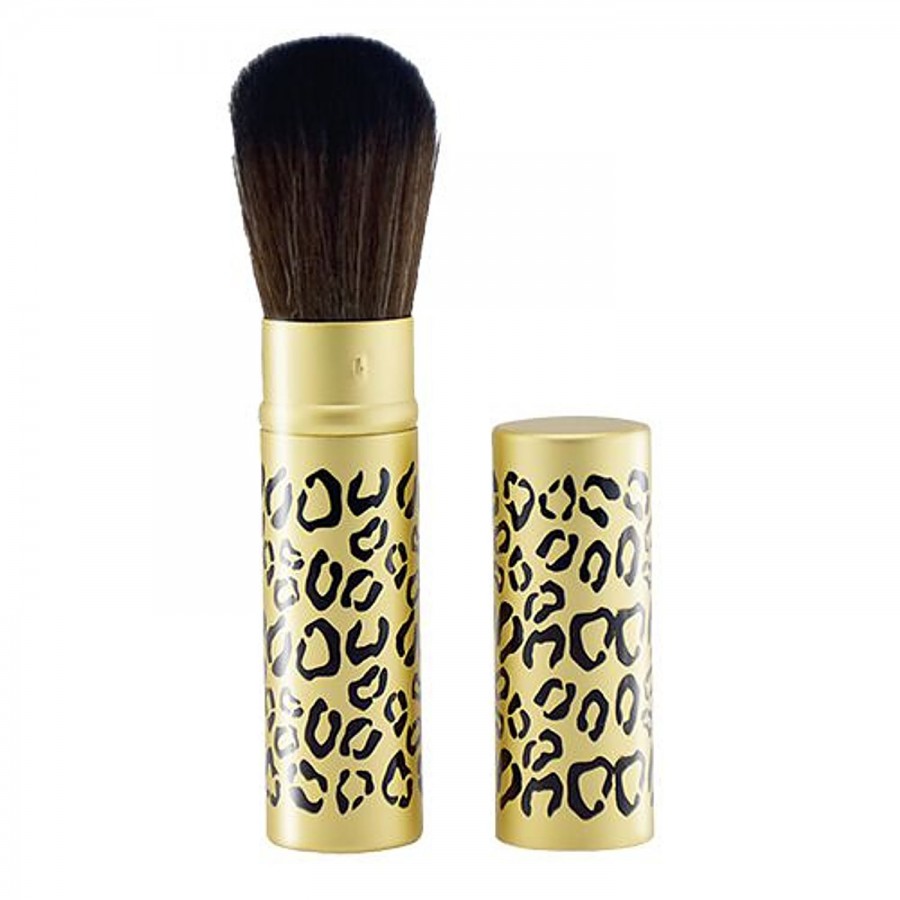 GlamGals Black Tiger Print Blush Brush