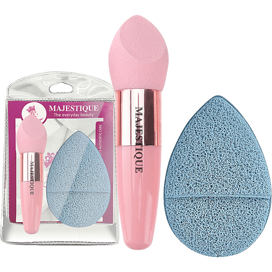 MAJESTIQUE Finger & Makeup Sponge - For Facial Cleaning