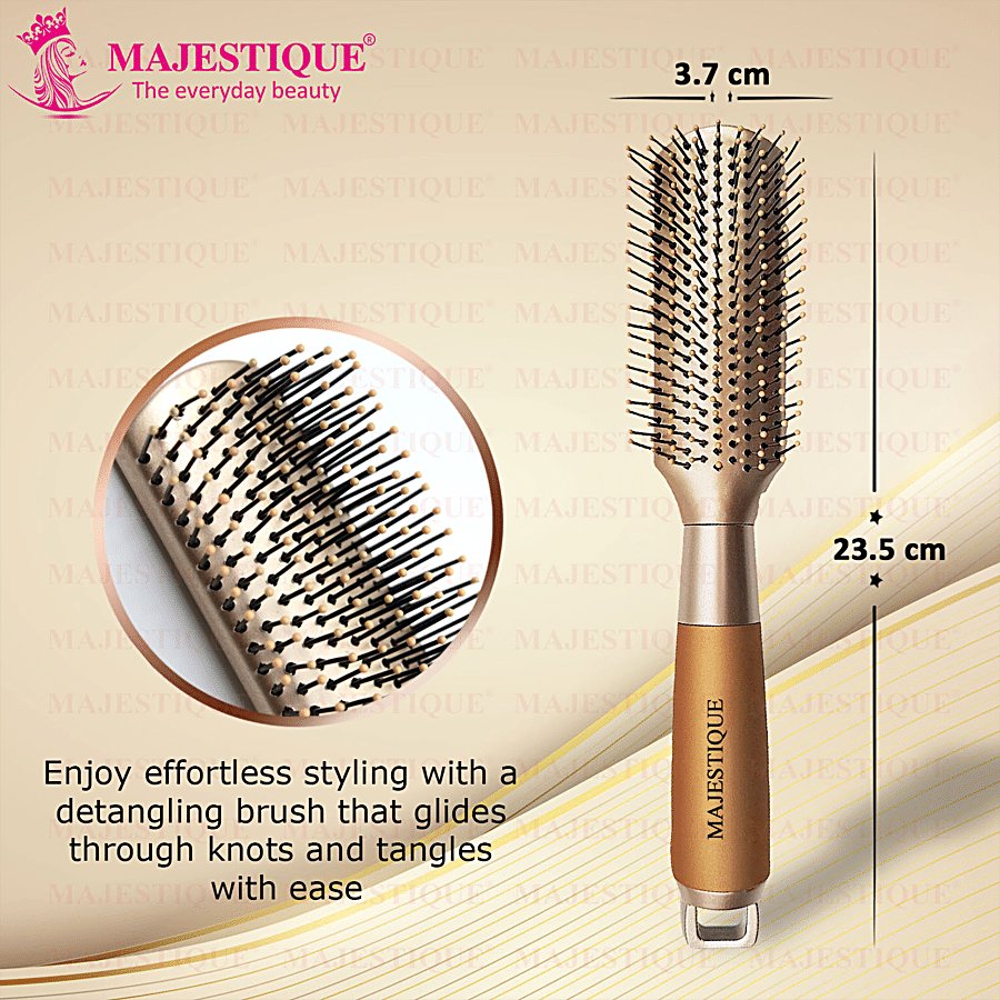 MAJESTIQUE Hair Styler Brush - With Soft Bristles