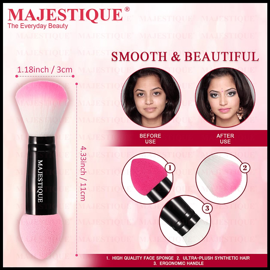 Majestique 2 In 1 Brush & Sponge - Beauty Blender