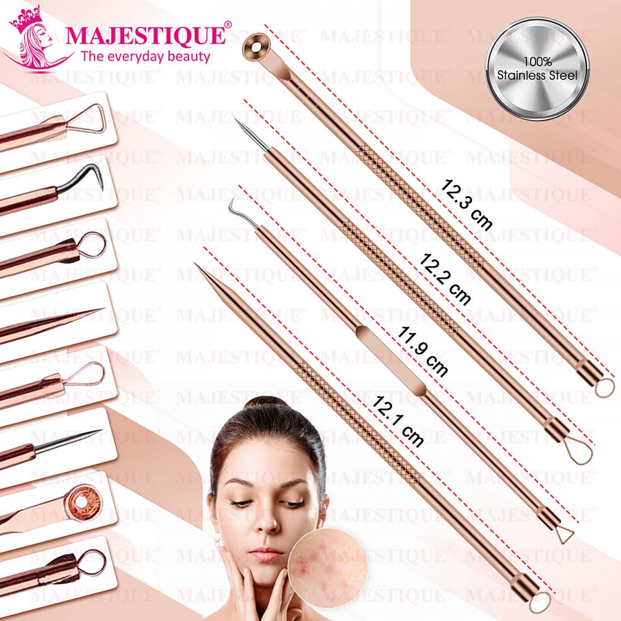 Majestique Blackhead Remover Kit - Stainless Steel