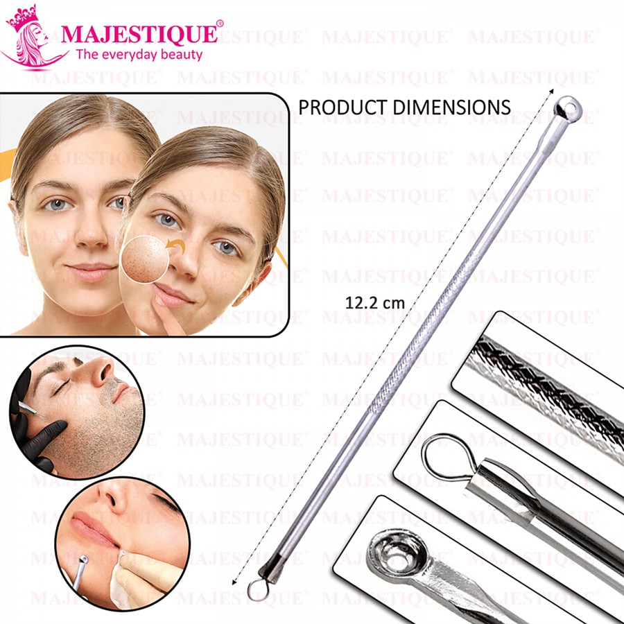 Majestique Dual-Sided Blackhead Remover - Stainless Steel