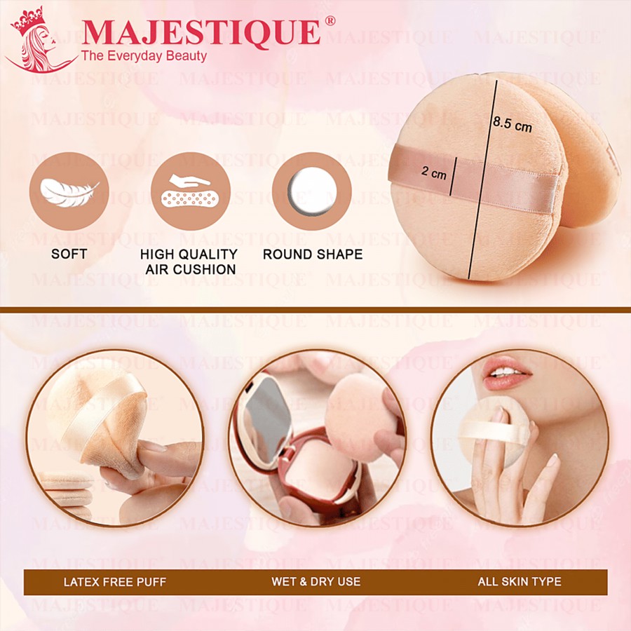 Majestique Face Soft Pad Pink Tone - Cotton Powder Puff