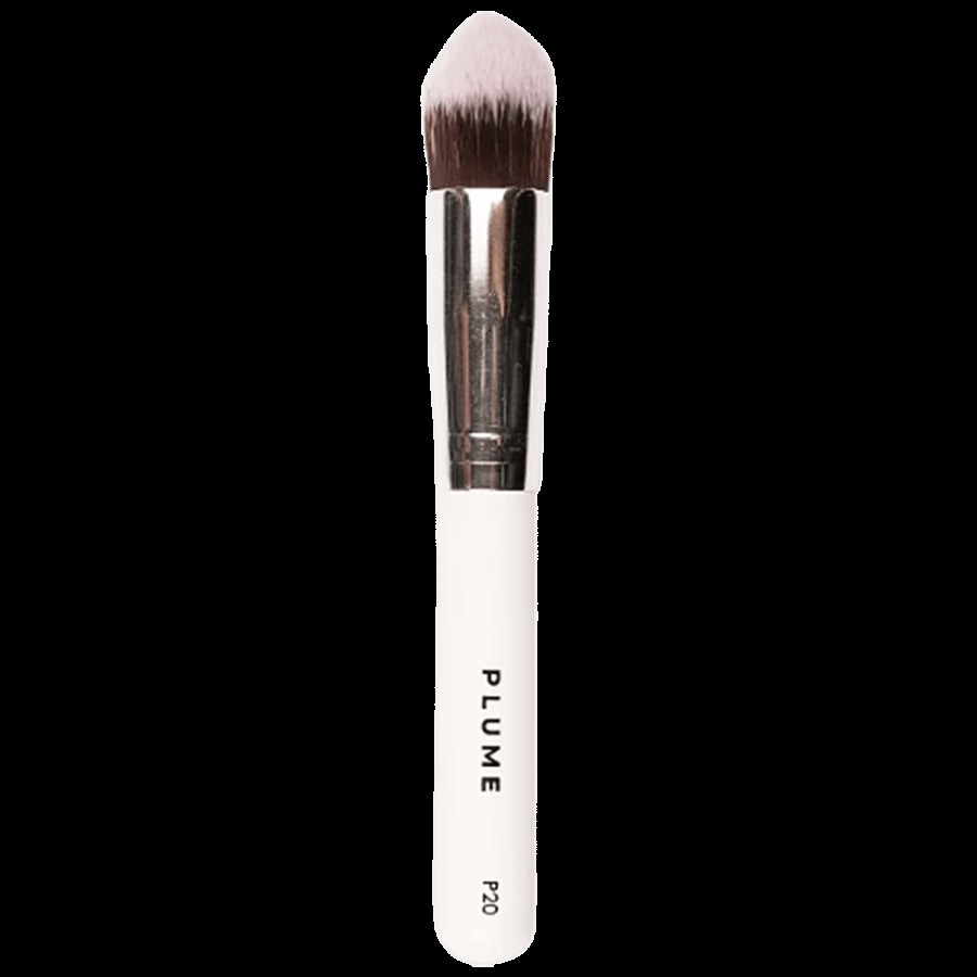 PLUME Professional Dense Tapered Concealer/Foundation Brush -  For Flawless Make Up Application