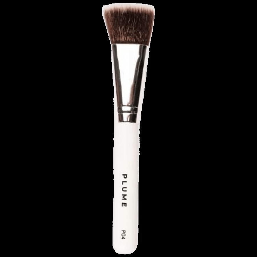 PLUME Professional Flat Contour Brush - For Flawless Make Up Application