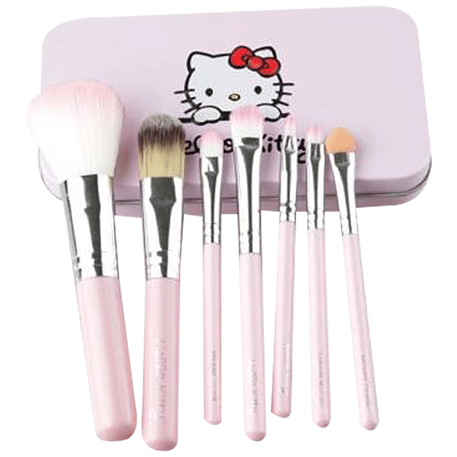 Pink Line Hello Kitty Mini Pink Brush Set - For Makeup Application