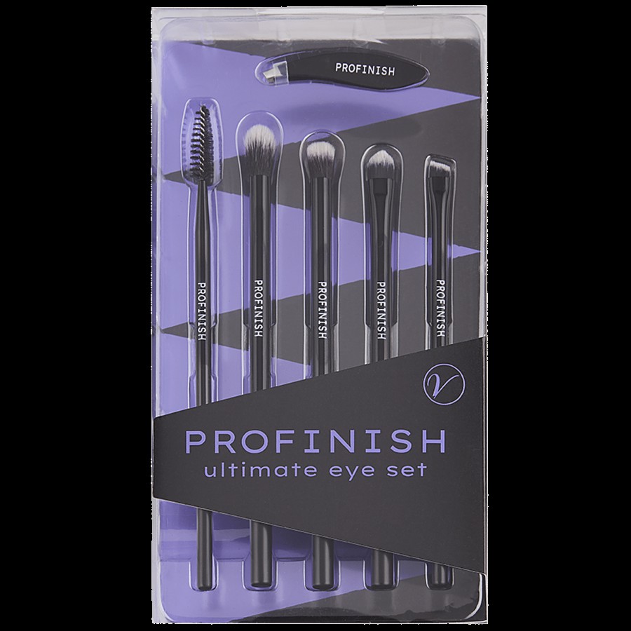 Profinish Ultimate Eye Cosmetic Brush Set - Fine Synthetic Material