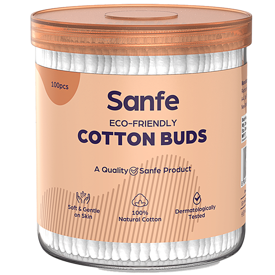 Sanfe Eco Friendly Cotton Buds - Super Absorbent