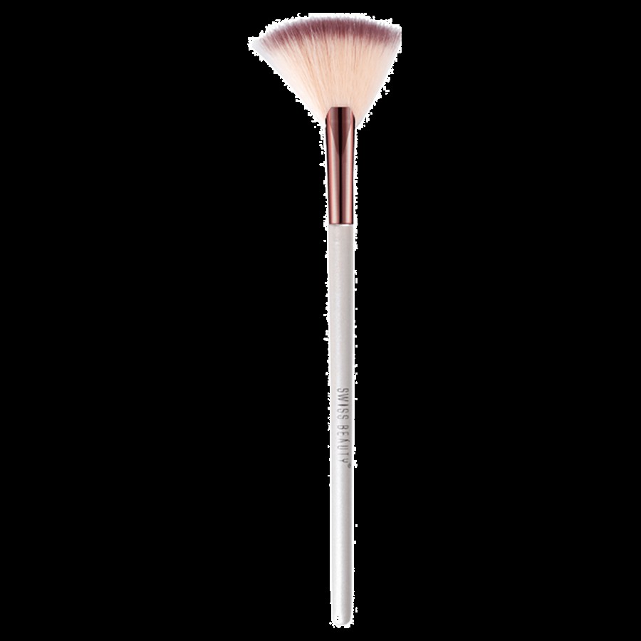 Swiss Beauty Fan Brush - With Synthetic Bristles