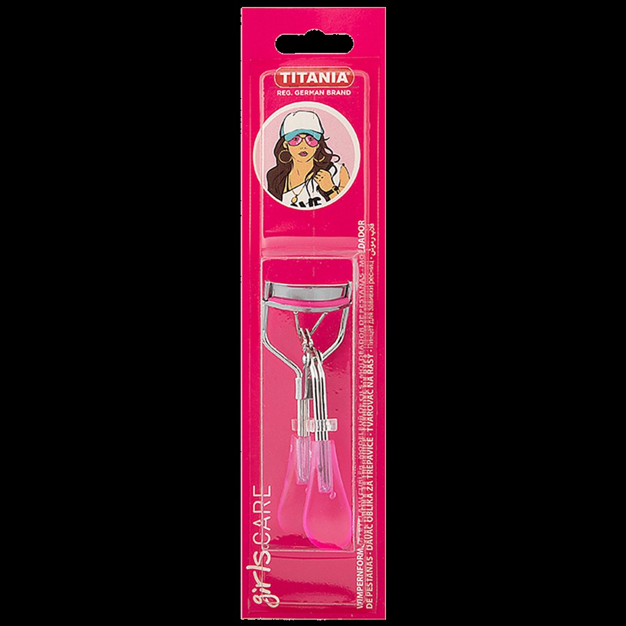 Titania Eyelash Curler With Spring - With Comfortable Grip