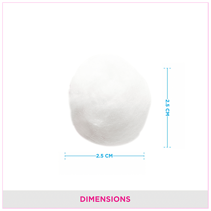 Vega Cotton Balls CB-01 - 100% Natural