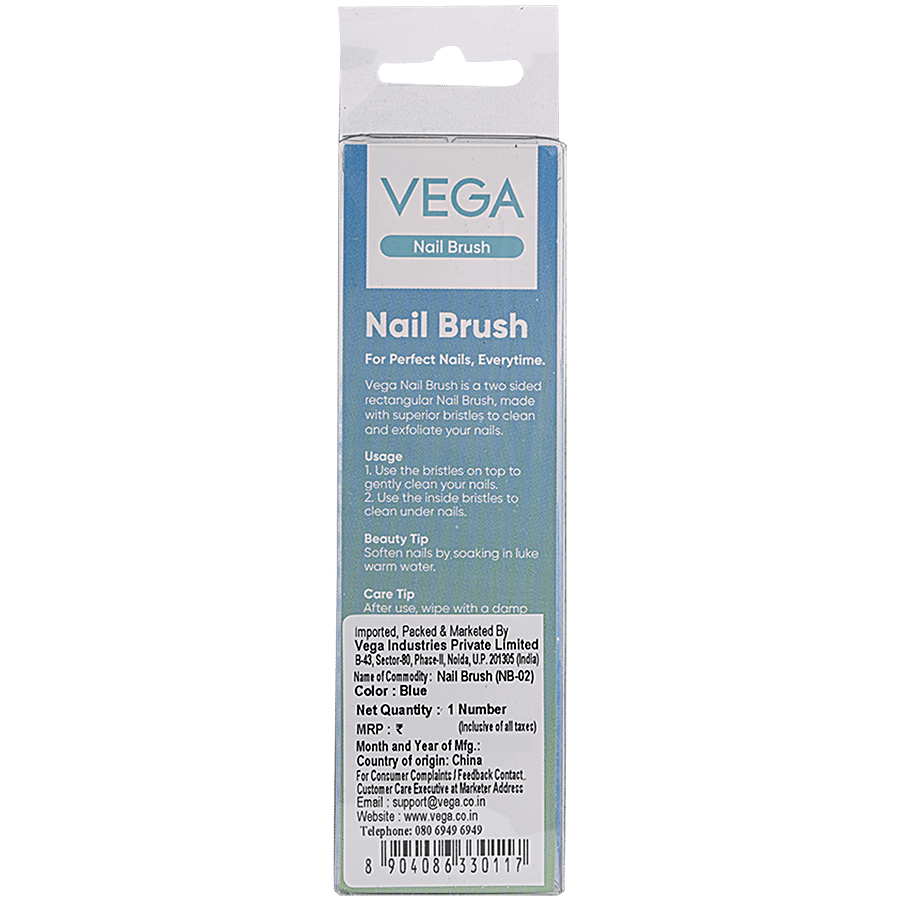 Vega Dual Surface Nail Brush - NB 02