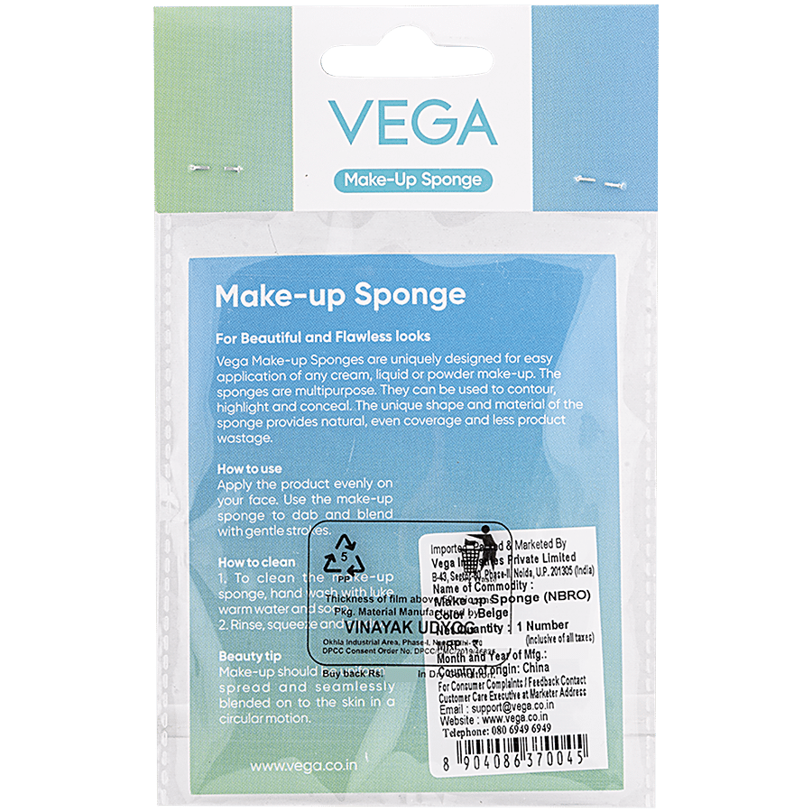 Vega Make-up Foundation Sponge - Oval