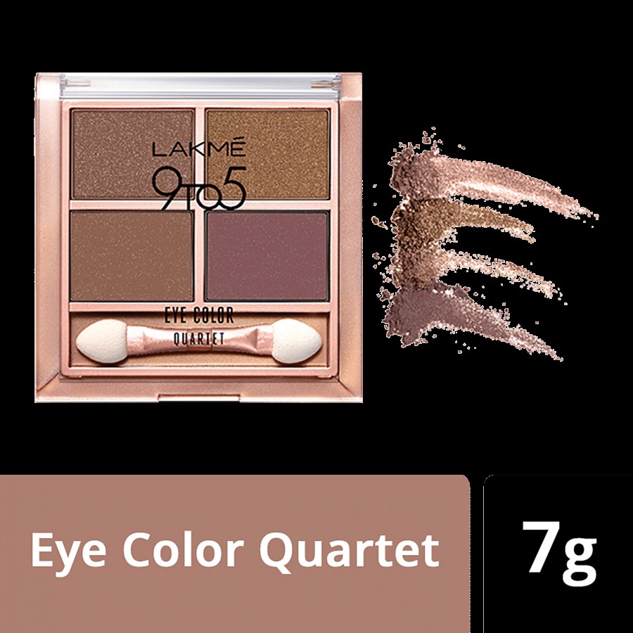 Lakme 9 To 5 Eye Colour Quartet Eye Shadow - Mystic Nudes