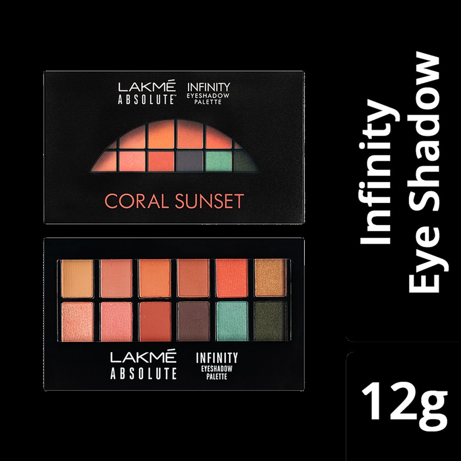 Lakme Absolute Infinity Eye Shadow Palette - Coral Sunset