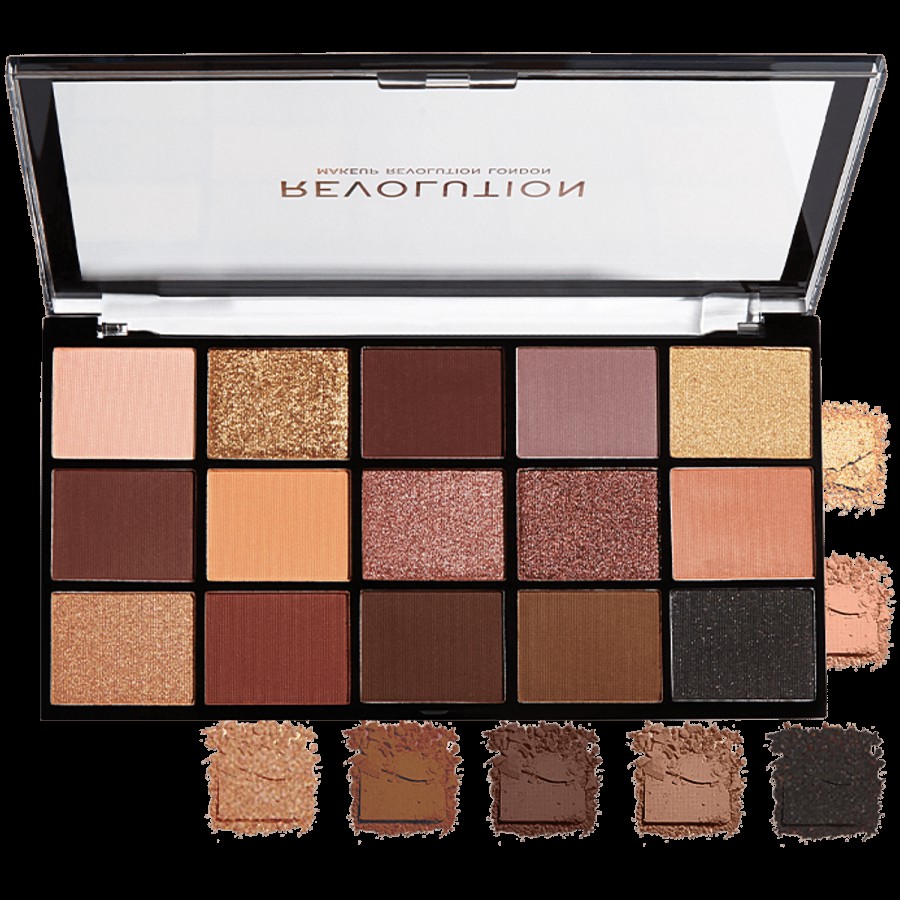 Makeup Revolution Re-Loaded Eye Shadow Palette - 15 Rich Shades