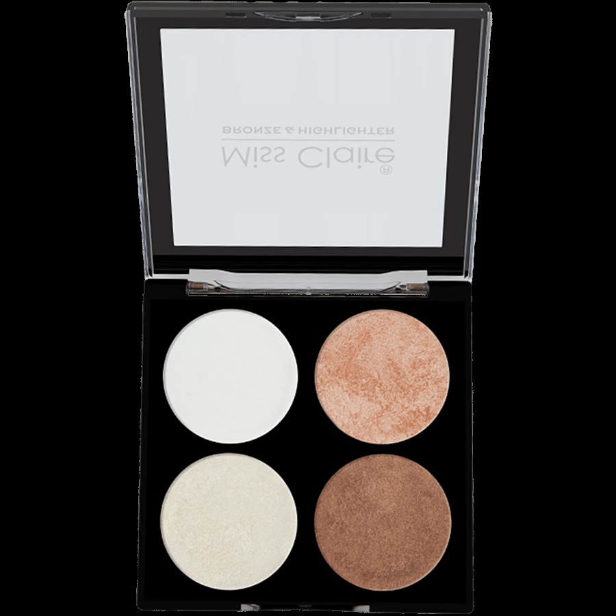 Miss Claire Bronze & Highlighter Makeup Studio Palette